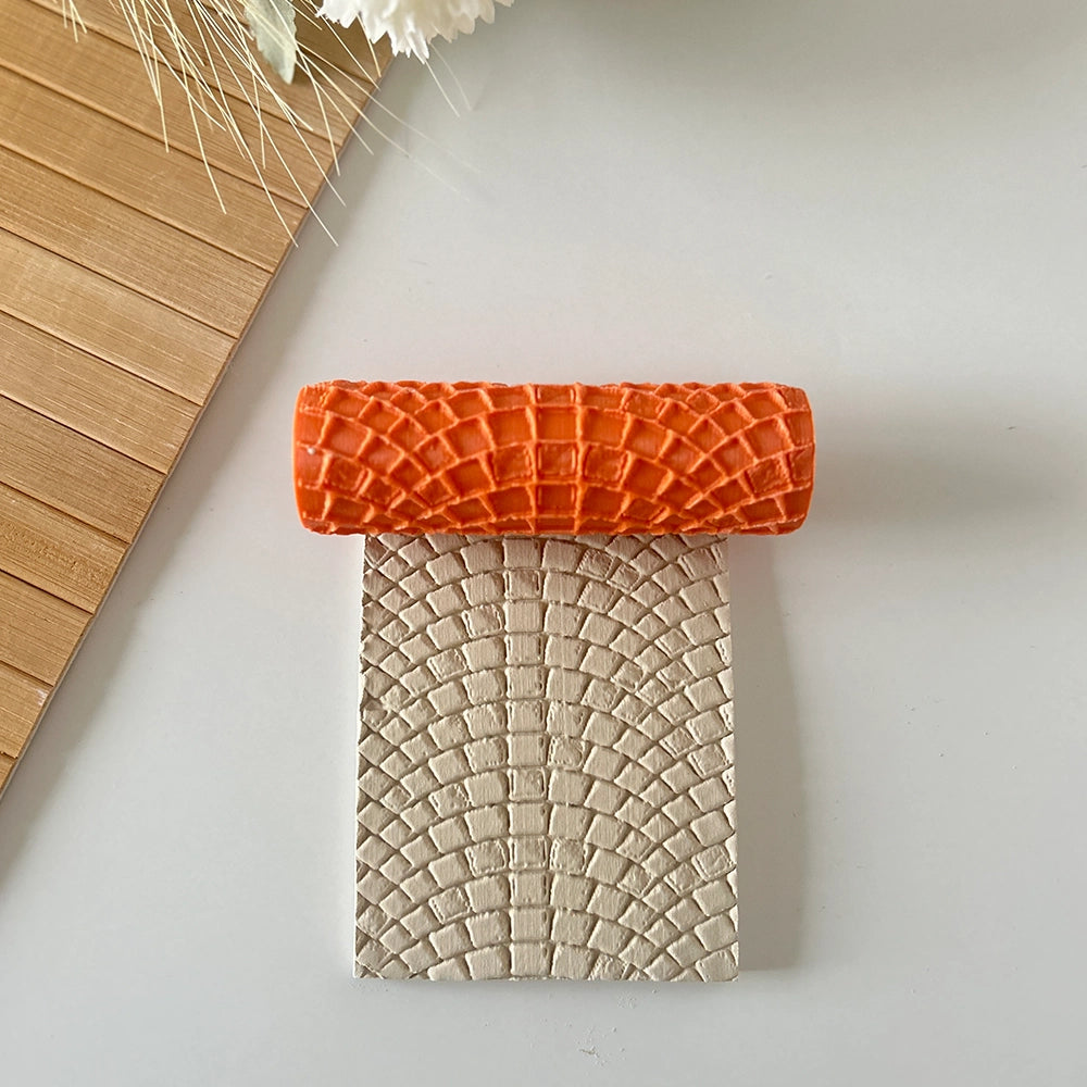 Mozaik Desen Polimer Kil Doku Rulosu - Model #KLPDR037