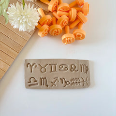 12'li Burç Sembolleri Polimer Kil Stamp Seti