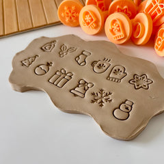 12'li Yılbaşı Konseptli Stamp (Damga) Seti