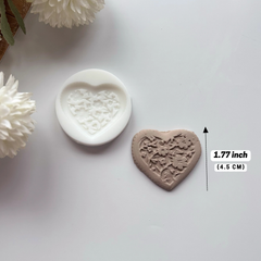 Kalp Buketi Şerit Silikon Kalıp – 4.5 cm