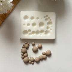 Çoklu Yarım Yuvarlak Silikon Kalıbı