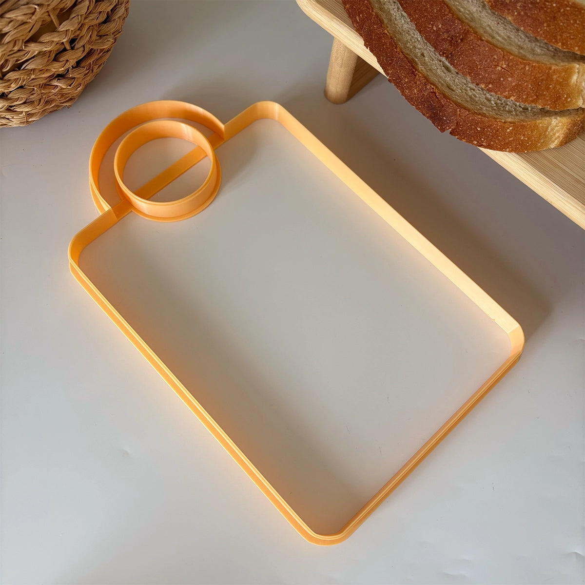 Yuvarlak Saplı Seramik Kesim Tahtası – Şablon Kesici Kalıp (29 cm)