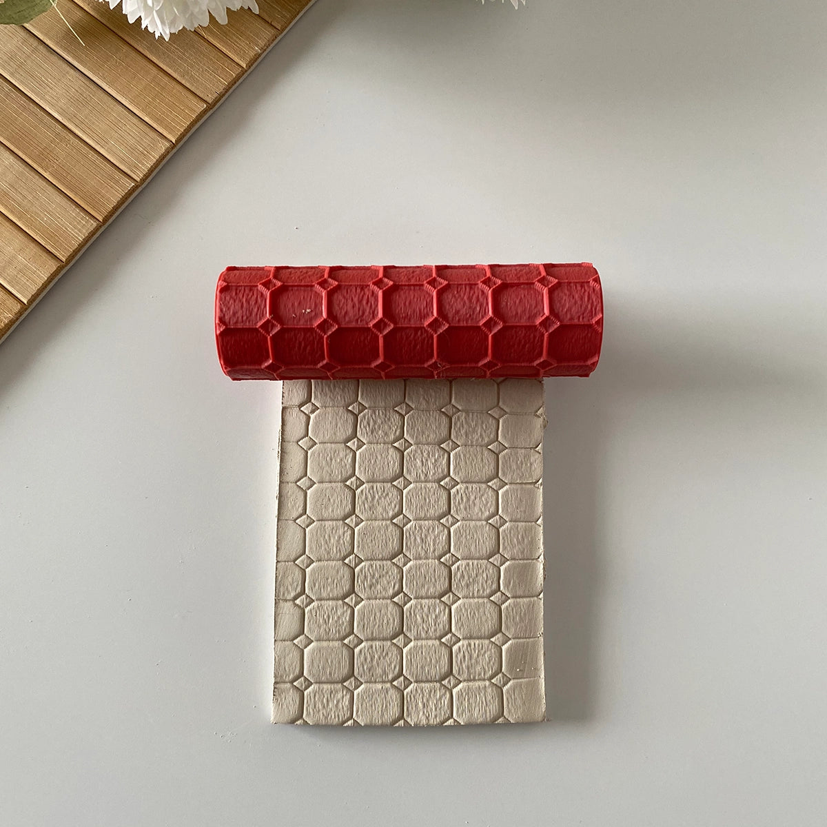 Mini Mozaik Desen Polimer Kil Doku Rulosu - Model #KLPDR024