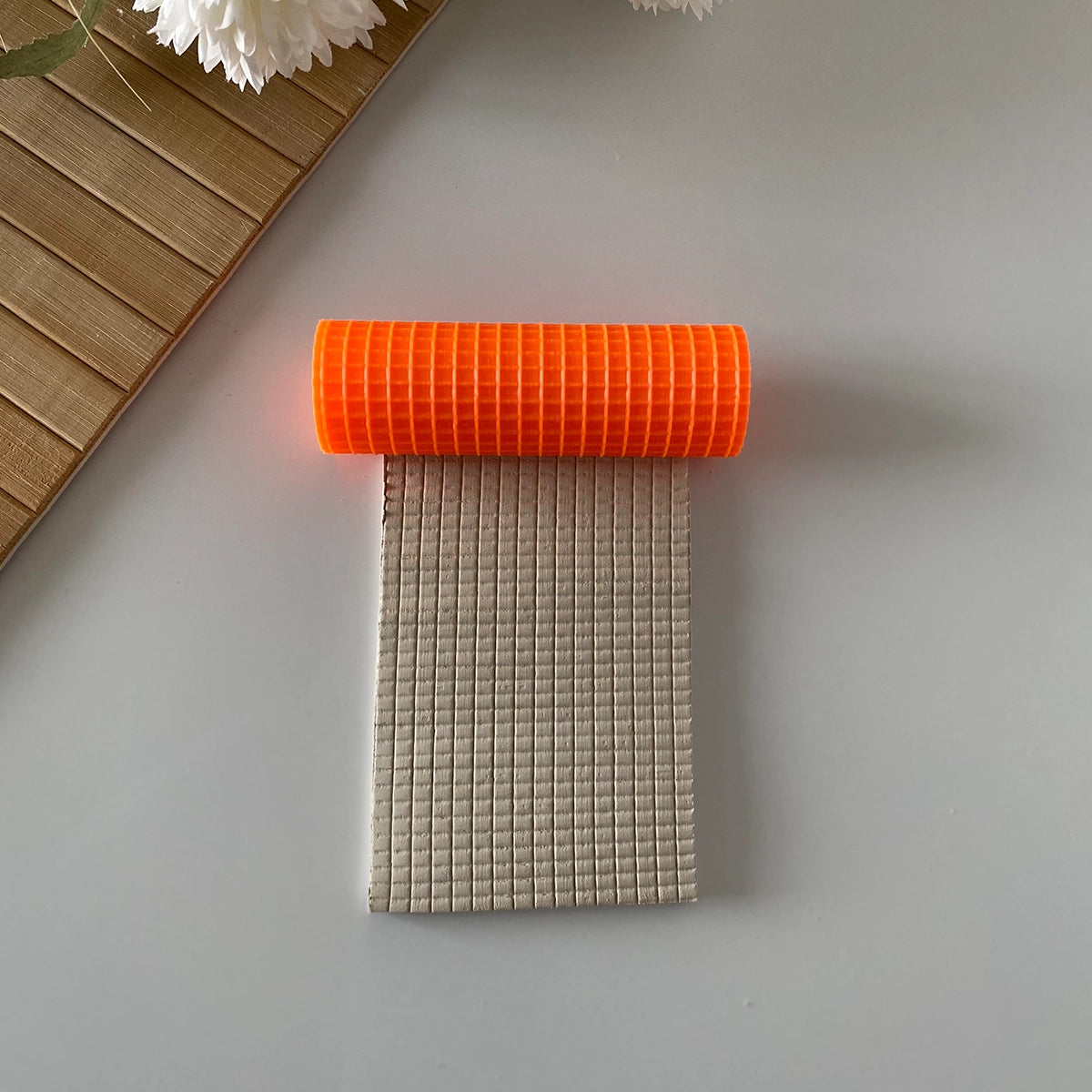 Mini Kare Desen Polimer Kil Doku Rulosu - Model #KLPDR029