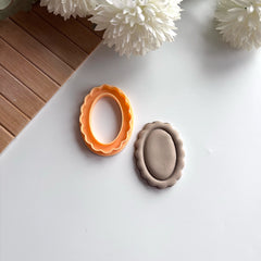 Dalgalı Oval Polimer Kil Kesici - KLPP0148
