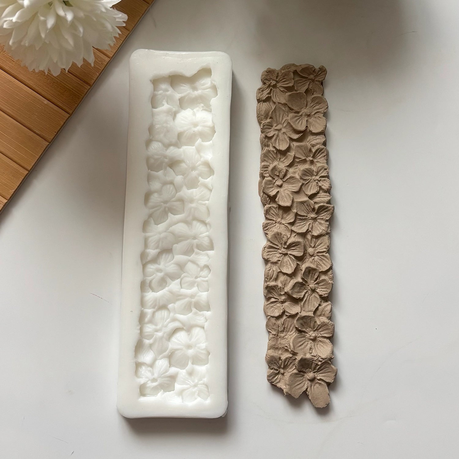 Ortanca Çiçek Buketi Silikon Kalıbı