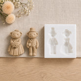 İkili Gelin Damat Teddy Silikon Kalıbı