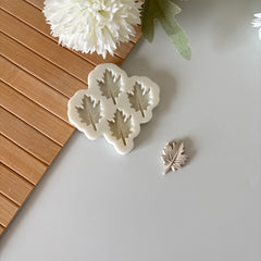 4'lü Meşe Yaprağı Silikon Kalıbı