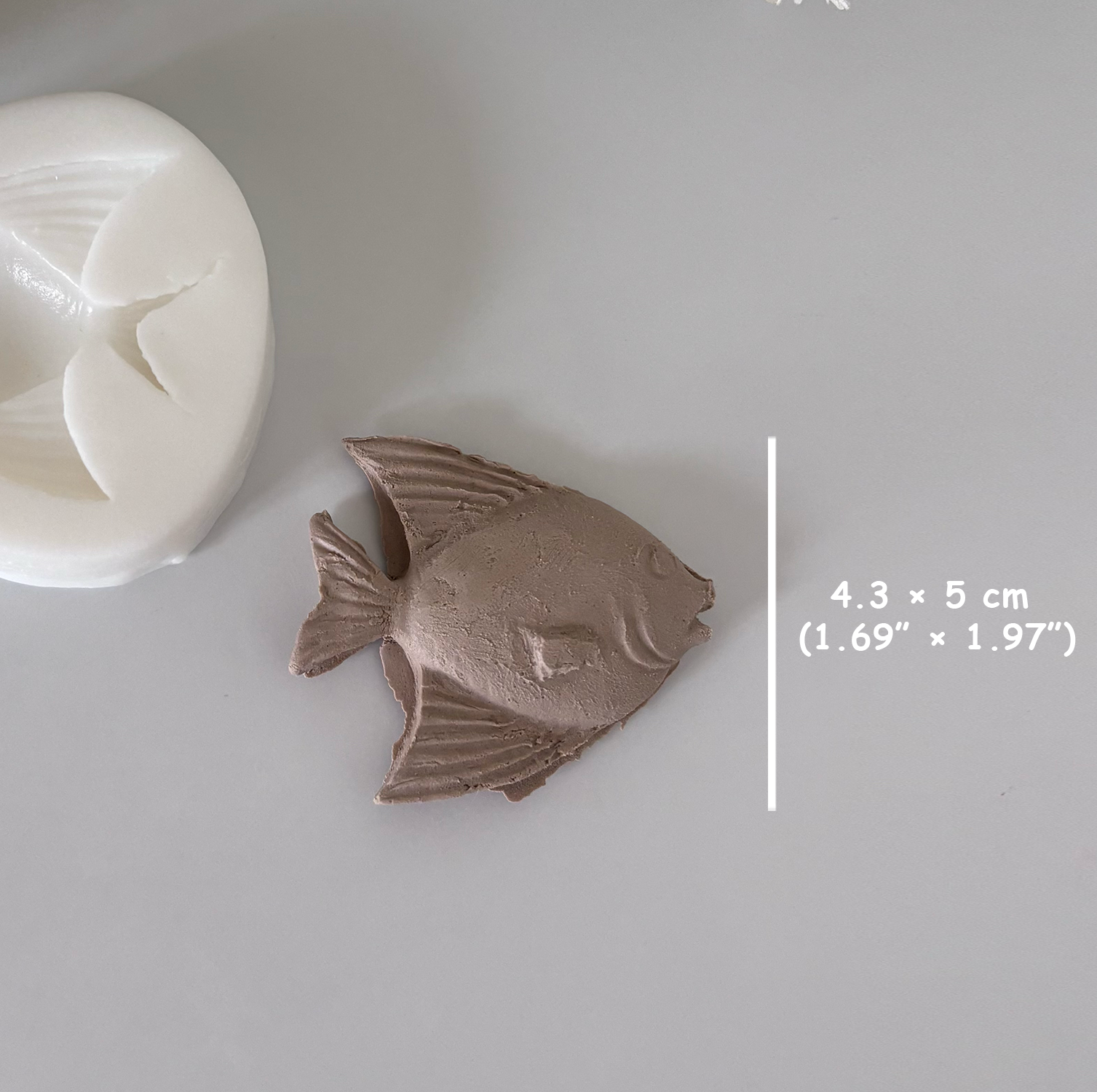 Melek Balığı Silikon Kalıp – 4,3 × 5 cm