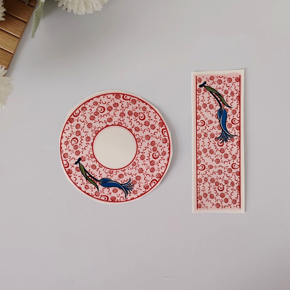 Sır Altı Çini Dekal Kahve Fincanı Seti - KLPDKL044