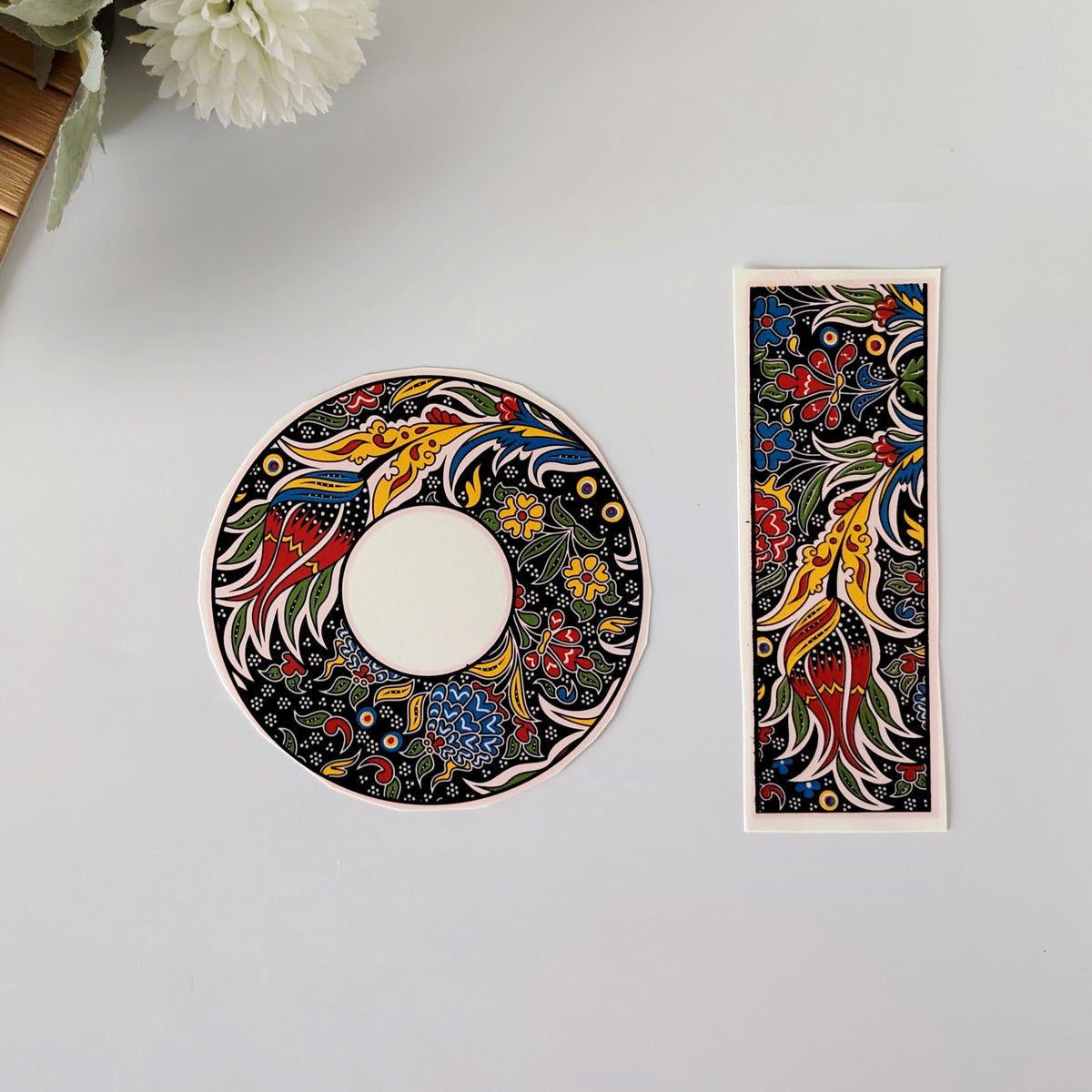 Sır Altı Çini Dekal Kahve Fincanı Seti - KLPDKL041