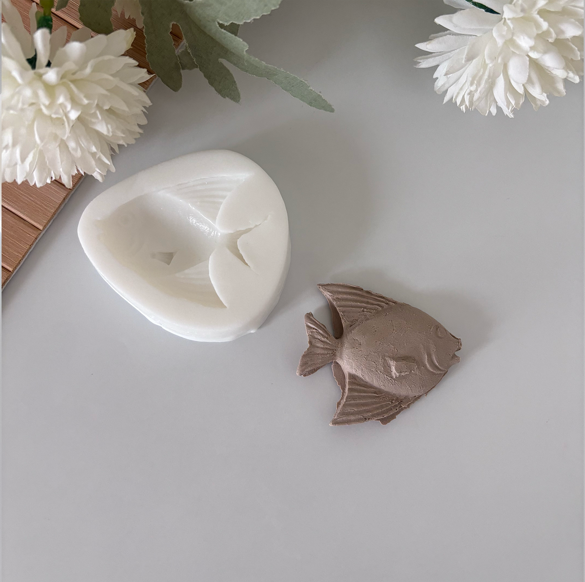 Melek Balığı Silikon Kalıp – 4,3 × 5 cm