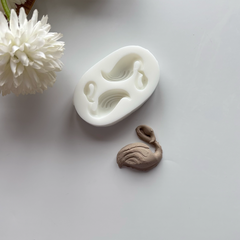 İkili Kuğu Silikon Kalıp - 3.5 cm