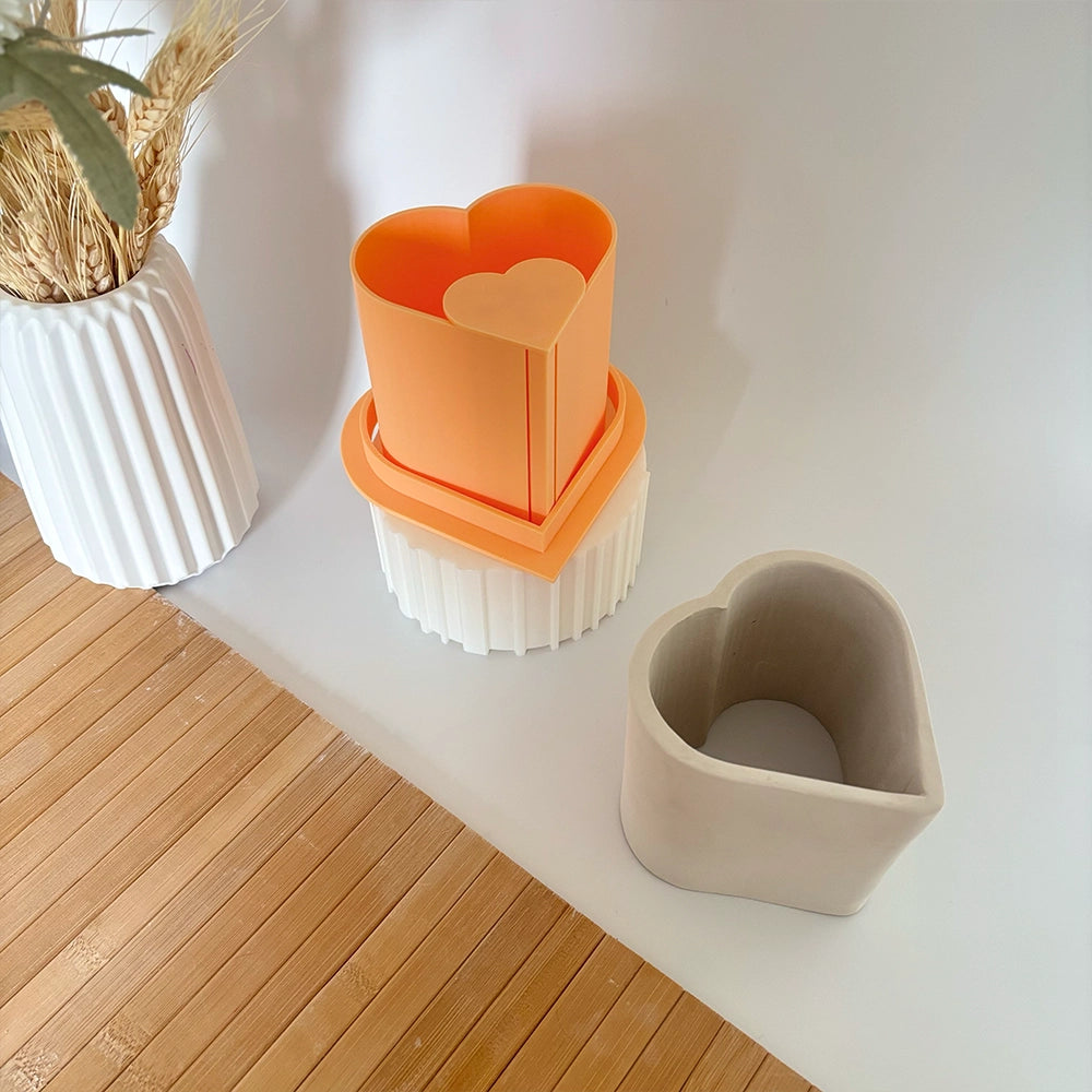 Seramik Bardak Yapıcı Kalıp (Kalp Formu)