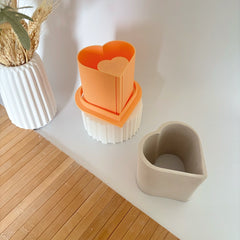 Seramik Bardak Yapıcı Kalıp (Kalp Formu)