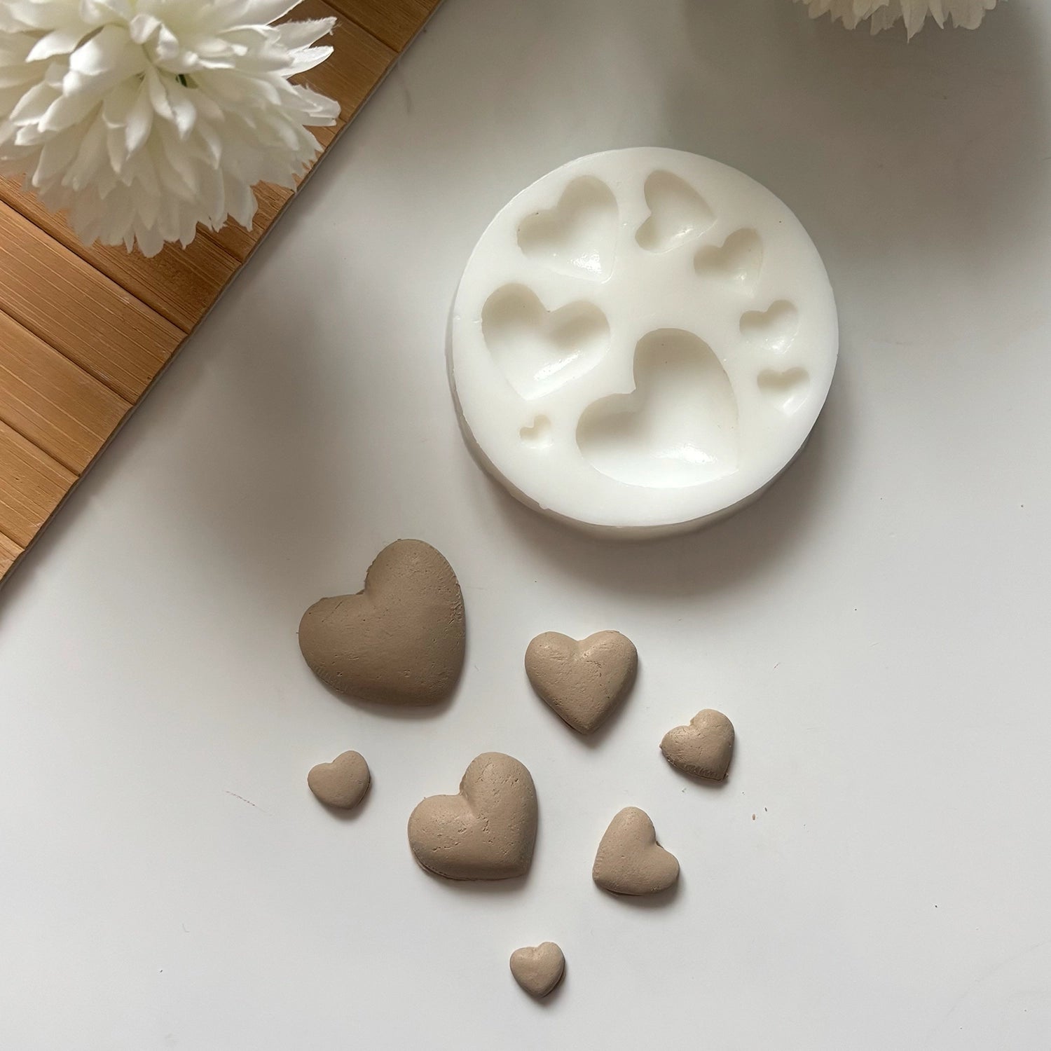 7'li Kalp Silikon Kalıbı