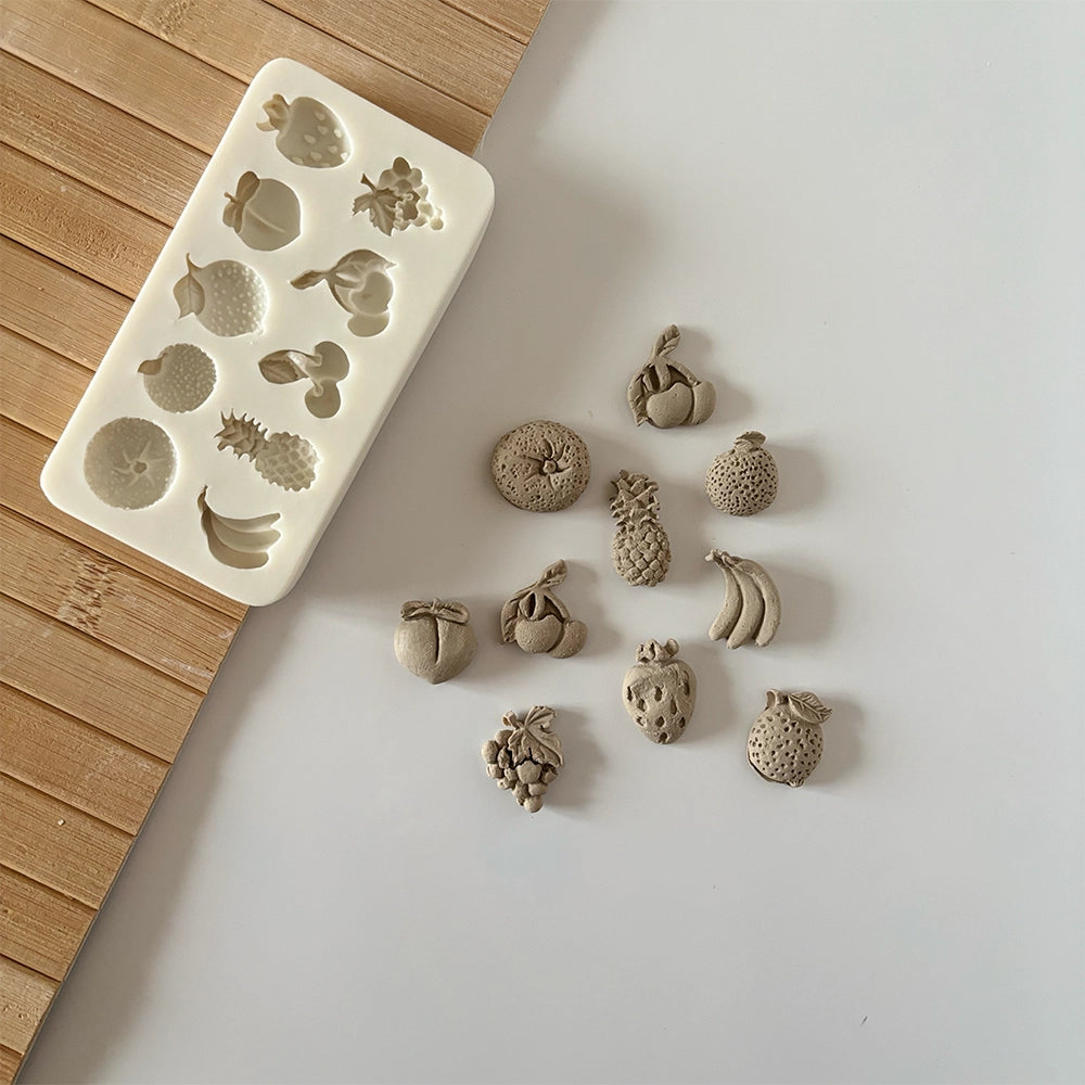 10'lu Meyve Seti Silikon Kalıbı