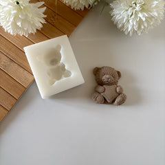 Mini Kalpli Ayıcık Silikon Kalıbı