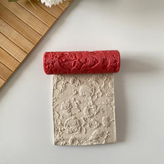 Kuru Kafa Desen Polimer Kil Doku Rulosu - Model #KLPDR005