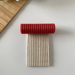 Çizgi Deseni Polimer Kil Doku Rulosu - Model #KLPDR020