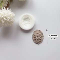 Çerçeve Gül  Silikon Kalıp – 5 cm