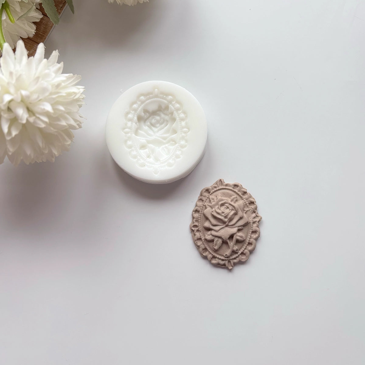 Çerçeve Gül  Silikon Kalıp – 5 cm