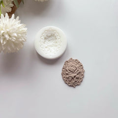 Çerçeve Gül  Silikon Kalıp – 5 cm