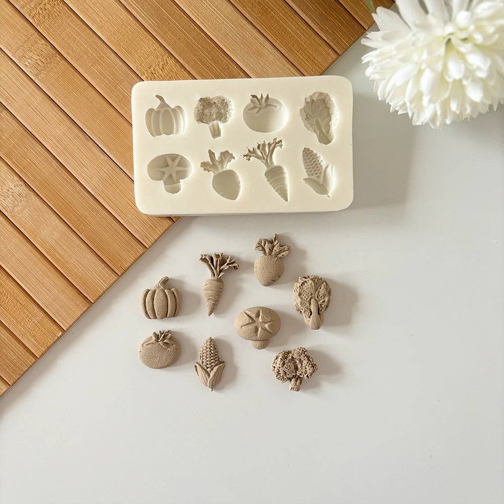 8'li Sebze Silikon Kalıbı