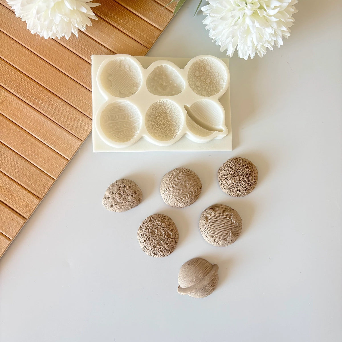 6'lı Gezegen Seti Silikon Kalıbı