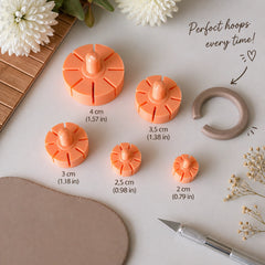 Polimer Kil Halka Küpe Ölçü Rehberi – 5 Boy (2–4 cm)