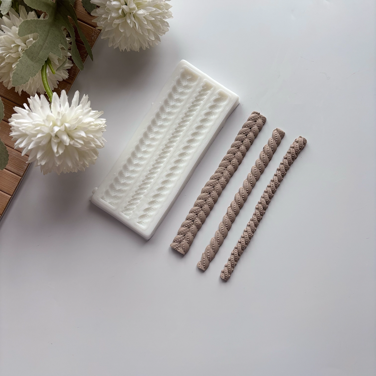 3'lü Border Silikon Kalıp - 12 cm
