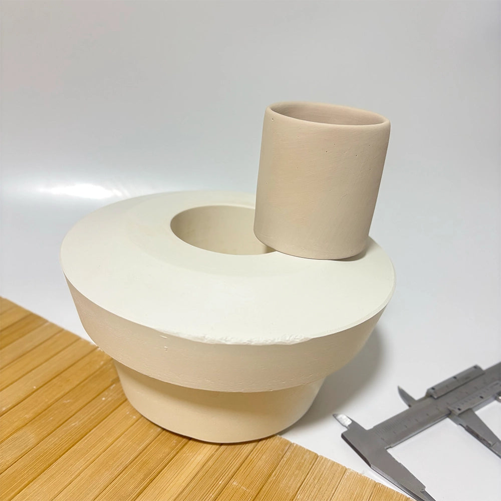 Silindir Türk Kahvesi Seramik Alçı Kalıbı