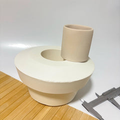 Silindir Türk Kahvesi Seramik Alçı Kalıbı