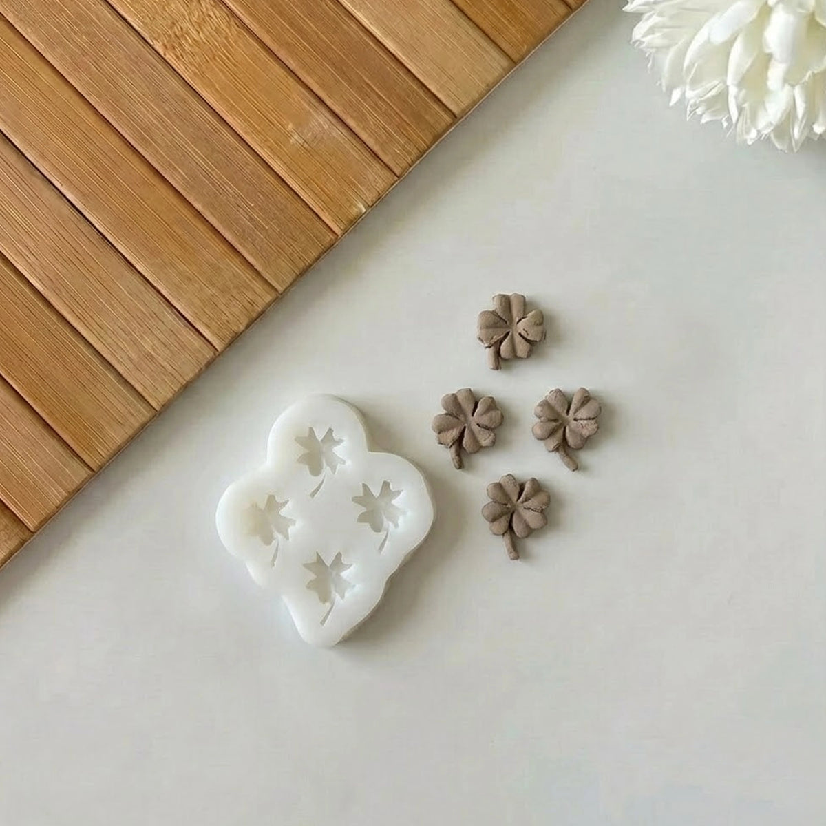 4'lü Yonca Yaprakları Silikon Kalıbı