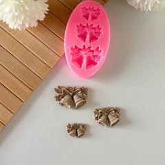 3'lü Yılbaşı Çanı Silikon Kalıbı