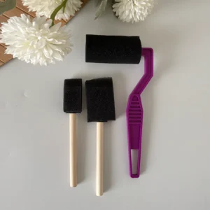 3 Parça Rulo ve Saplı Sünger Fırça Seti